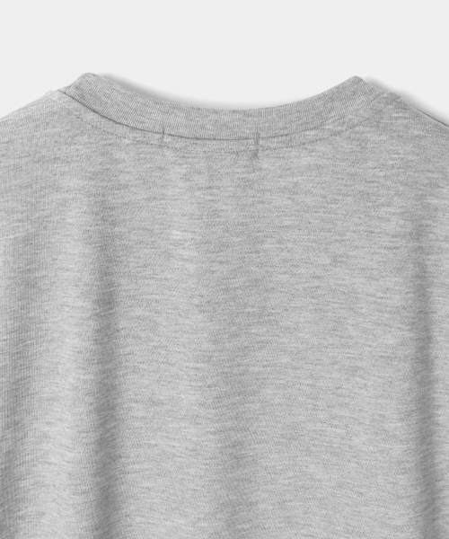 INDUST(インダスト)の「エッセンシャルクロップ半袖Tシャツ_4COLOR(Tシャツ/カットソー・レディース・ホワイト/ブラック/グレー/チャコール・1(S)/2(M)/3(L))」の10枚目の写真