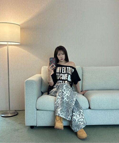 Midnight Move(ミッドナイトムーブ)の「bd leopard pants (beige)(その他パンツ・レディース・その他・FREE)」の6枚目の写真