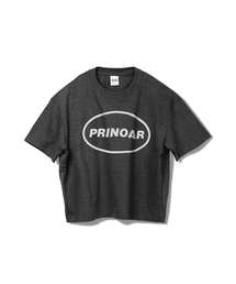 サークルロゴセミクロップ半袖Tシャツ - チャコール