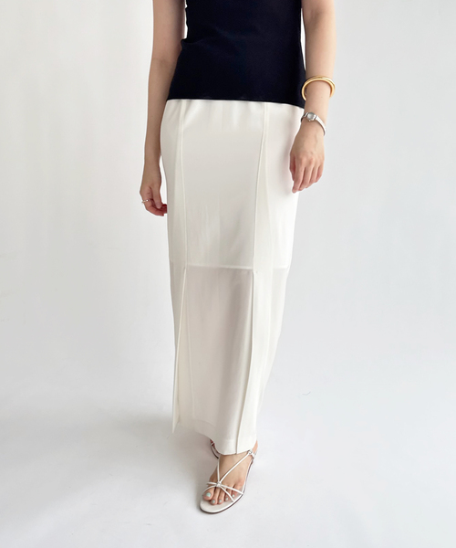 EDIT. FOR LULU(エディットフォールル)の「【Hella/ヘラ】sheer pencil skirt(スカート・レディース・ホワイト・36)」の2枚目の写真