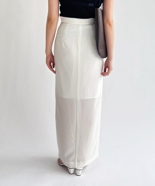 EDIT. FOR LULU(エディットフォールル)の「【Hella/ヘラ】sheer pencil skirt(スカート・レディース・ホワイト・36)」の4枚目の写真