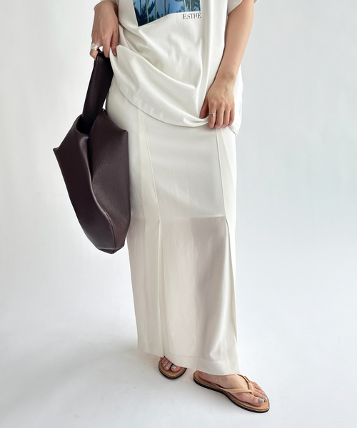 EDIT. FOR LULU(エディットフォールル)の「【Hella/ヘラ】sheer pencil skirt(スカート・レディース・ホワイト・36)」の6枚目の写真