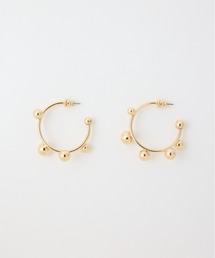 BALLED HOOP P/EARRING ボールドフープピアス