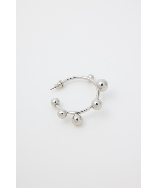 SLY（スライ）の「BALLED HOOP P/EARRING ボールドフープピアス（ピアス（両耳用）・レディース・シルバー/ゴールド・FREE）」の3枚目の写真