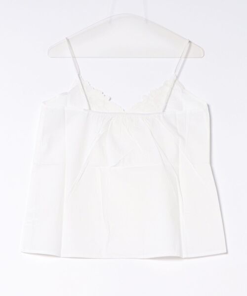 LAULEN(ローレン)の「flower cutwork cotton camisole / フラワーカットワークコットンキャミソール(キャミソール・レディース・ホワイト/ブラック・FREE)」の3枚目の写真