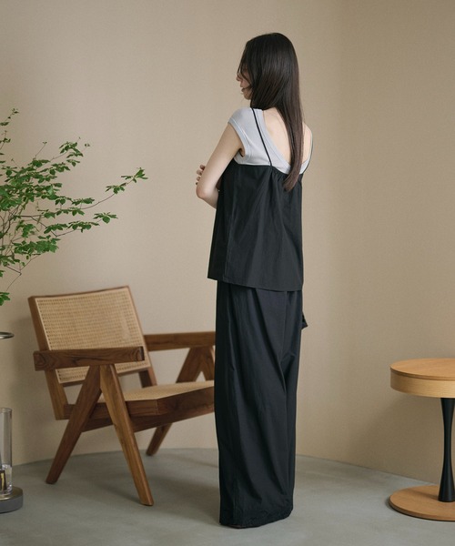 LAULEN(ローレン)の「flower cutwork cotton camisole / フラワーカットワークコットンキャミソール(キャミソール・レディース・ホワイト/ブラック・FREE)」の13枚目の写真