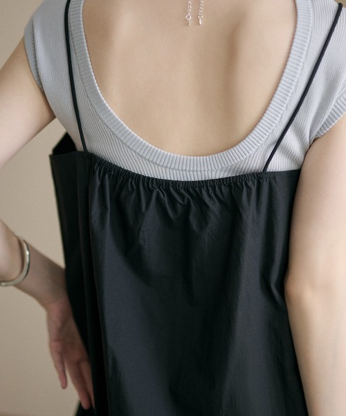 LAULEN(ローレン)の「flower cutwork cotton camisole / フラワーカットワークコットンキャミソール(キャミソール・レディース・ホワイト/ブラック・FREE)」の18枚目の写真