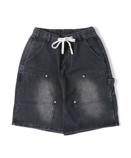 Beno(ビーノ)の「ペインター ダブルニー デニムショートパンツ / バミューダ バギー ワークショーツ メンズ Double Knee Denim Shorts(その他パンツ・メンズ・ブルー/ブラック/ライトブルー・MEDIUM/X-LARGE/LARGE)」の10枚目の写真
