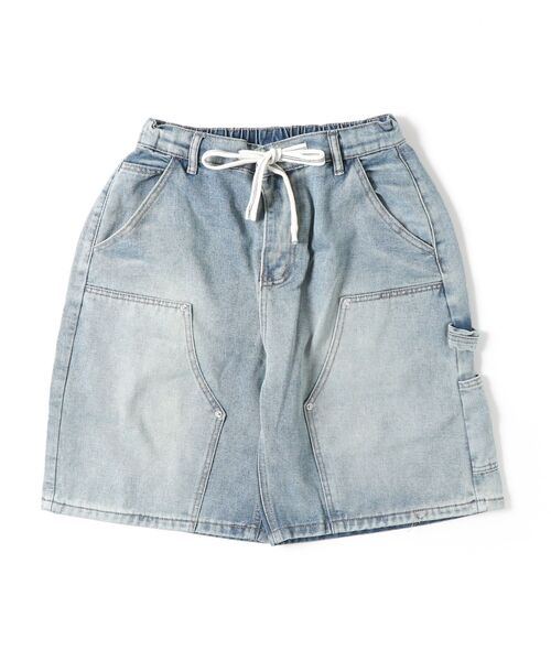 Beno(ビーノ)の「ペインター ダブルニー デニムショートパンツ / バミューダ バギー ワークショーツ メンズ Double Knee Denim Shorts(その他パンツ・メンズ・ブルー/ブラック/ライトブルー・MEDIUM/X-LARGE/LARGE)」の11枚目の写真