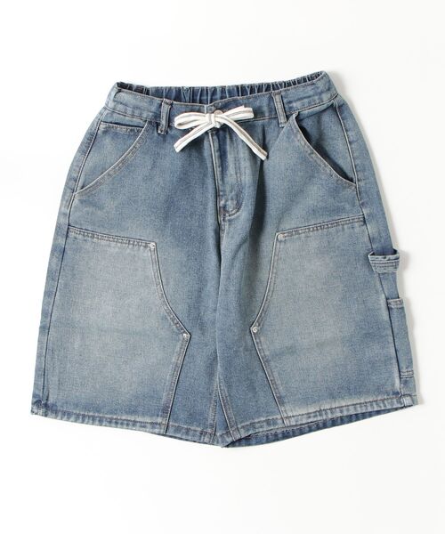 Beno(ビーノ)の「ペインター ダブルニー デニムショートパンツ / バミューダ バギー ワークショーツ メンズ Double Knee Denim Shorts(その他パンツ・メンズ・ブルー/ブラック/ライトブルー・MEDIUM/X-LARGE/LARGE)」の12枚目の写真