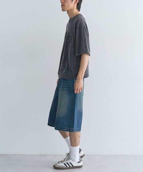 CRAFT STANDARD BOUTIQUE(クラフトスタンダードブティック)の「ロゴパッチピグメントT(Tシャツ/カットソー・メンズ・ネイビー/グレイッシュベージュ/ブラック・L/M)」の14枚目の写真