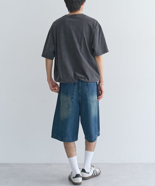 CRAFT STANDARD BOUTIQUE(クラフトスタンダードブティック)の「ロゴパッチピグメントT(Tシャツ/カットソー・メンズ・ネイビー/グレイッシュベージュ/ブラック・L/M)」の15枚目の写真
