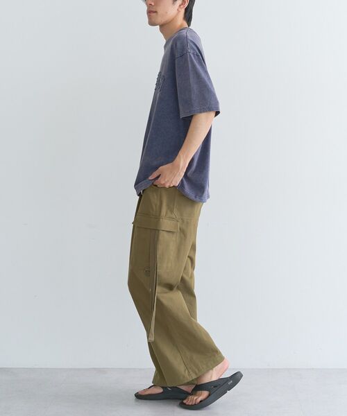 CRAFT STANDARD BOUTIQUE(クラフトスタンダードブティック)の「ロゴパッチピグメントT(Tシャツ/カットソー・メンズ・ネイビー/グレイッシュベージュ/ブラック・L/M)」の20枚目の写真