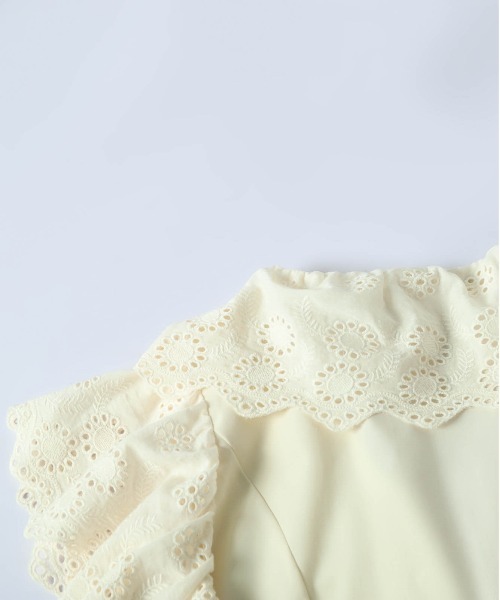 AMELY(エミリー)の「フロントリボン スカラップ レースブラウス(シャツ/ブラウス・レディース・イエロー/ホワイト/ブラック・フリー)」の21枚目の写真