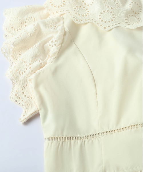 AMELY(エミリー)の「フロントリボン スカラップ レースブラウス(シャツ/ブラウス・レディース・イエロー/ホワイト/ブラック・フリー)」の22枚目の写真