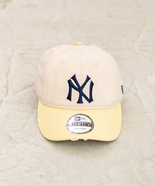NEW ERA(ニューエラ)の「【NEW ERA(ニューエラ)】ダメージバイカラー9THIRTY(キャップ・メンズ・ベージュ/チャコール/レッド・FREE)」の4枚目の写真