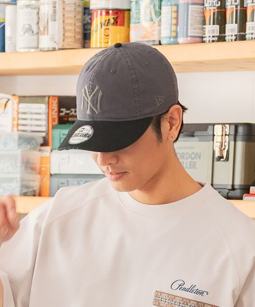 NEW ERA(ニューエラ)の「【NEW ERA(ニューエラ)】ダメージバイカラー9THIRTY(キャップ・メンズ・ベージュ/チャコール/レッド・FREE)」の12枚目の写真