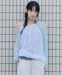 CELITAILS（セリテールズ）の「ONE SHOULDER RAGLAN T-SHIRT_SKY BLUE（Tシャツ/カットソー）」