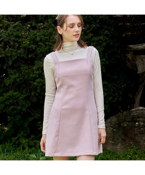 LAMARO(ラマロ)の「ボニータ ネイト ツイードワンピース 3カラー(ワンピース・レディース・ブラック/Cream/PINK・MEDIUM/SMALL)」の3枚目の写真