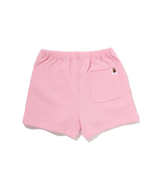 A BATHING APE（アベイシングエイプ）の「BABY MILO SWEAT SHORTS（スウェットパンツ・キッズ・ピンク・140/110/100/120/130）」の3枚目の写真