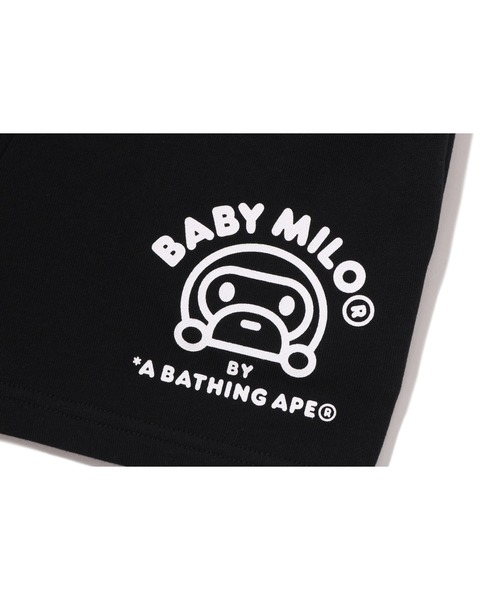 A BATHING APE（アベイシングエイプ）の「BABY MILO SWEAT SHORTS（スウェットパンツ・キッズ・ピンク・140/110/100/120/130）」の4枚目の写真