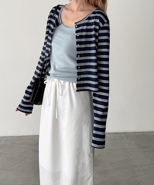 CANAL JEAN(キャナルジーン)の「El mar レトロボーダーアンサンブル(アンサンブル・レディース・ネイビー/アイボリー・ONE SIZE)」の19枚目の写真