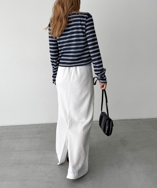 CANAL JEAN(キャナルジーン)の「El mar レトロボーダーアンサンブル(アンサンブル・レディース・ネイビー/アイボリー・ONE SIZE)」の13枚目の写真