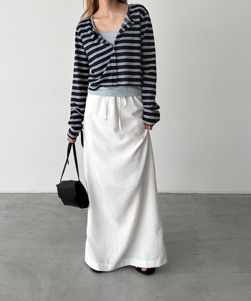 CANAL JEAN(キャナルジーン)の「El mar レトロボーダーアンサンブル(アンサンブル・レディース・ネイビー/アイボリー・ONE SIZE)」の14枚目の写真