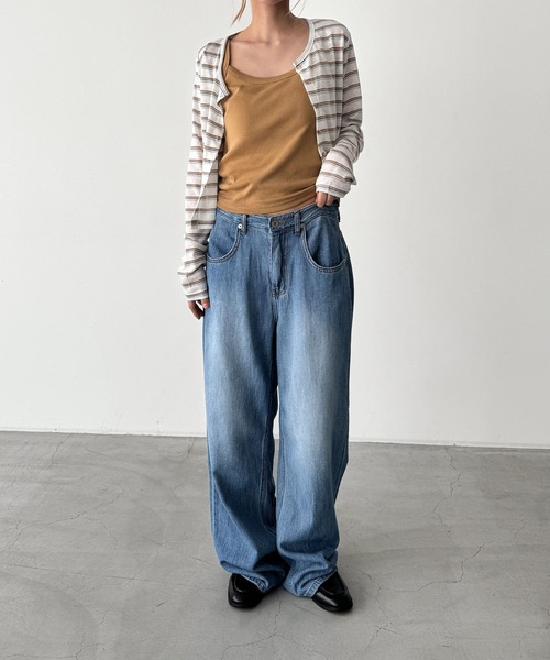 CANAL JEAN(キャナルジーン)の「El mar レトロボーダーアンサンブル(アンサンブル・レディース・ネイビー/アイボリー・ONE SIZE)」の9枚目の写真