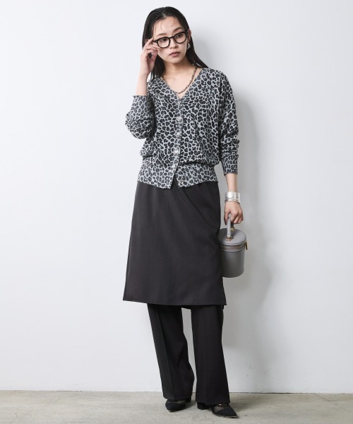 CHIC STYLE(シックスタイル)の「スカートドッキングパンツ<大きいサイズ有>シックスタイル(その他パンツ・レディース・モカ/ブラック・L/M/4L/3L/LL/5L)」の3枚目の写真