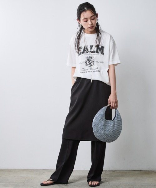 CHIC STYLE(シックスタイル)の「スカートドッキングパンツ<大きいサイズ有>シックスタイル(その他パンツ・レディース・モカ/ブラック・L/M/4L/3L/LL/5L)」の4枚目の写真