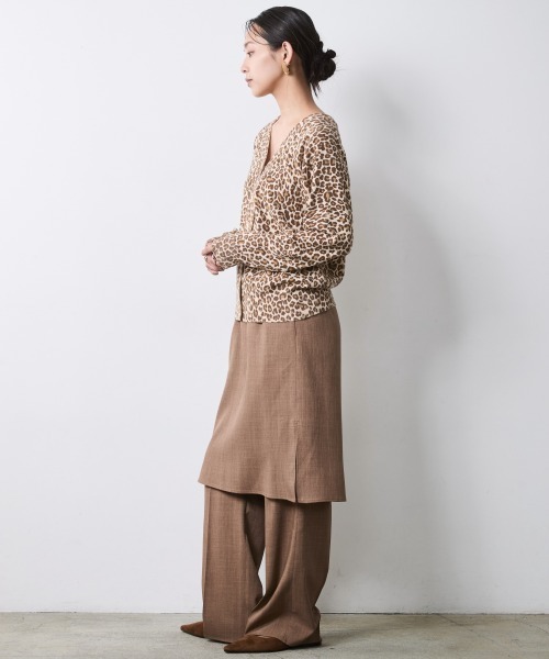 CHIC STYLE(シックスタイル)の「スカートドッキングパンツ<大きいサイズ有>シックスタイル(その他パンツ・レディース・モカ/ブラック・L/M/4L/3L/LL/5L)」の11枚目の写真