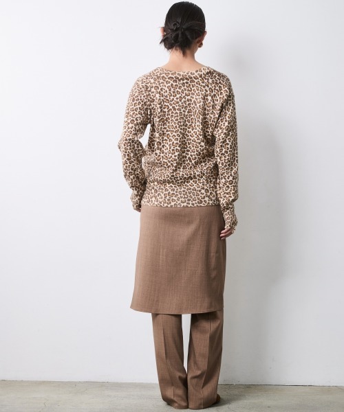 CHIC STYLE(シックスタイル)の「スカートドッキングパンツ<大きいサイズ有>シックスタイル(その他パンツ・レディース・モカ/ブラック・L/M/4L/3L/LL/5L)」の12枚目の写真