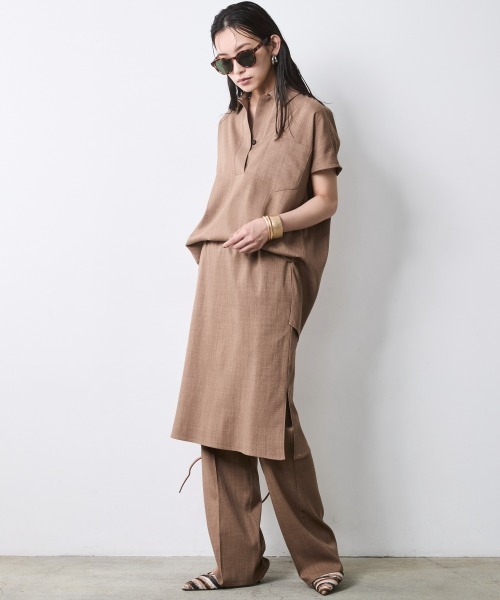CHIC STYLE(シックスタイル)の「スカートドッキングパンツ<大きいサイズ有>シックスタイル(その他パンツ・レディース・モカ/ブラック・L/M/4L/3L/LL/5L)」の13枚目の写真