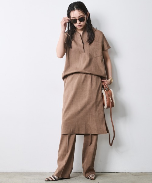CHIC STYLE(シックスタイル)の「スカートドッキングパンツ<大きいサイズ有>シックスタイル(その他パンツ・レディース・モカ/ブラック・L/M/4L/3L/LL/5L)」の15枚目の写真