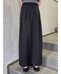 MURUA | ダブルタックワイドパンツ 夏服(スラックス)