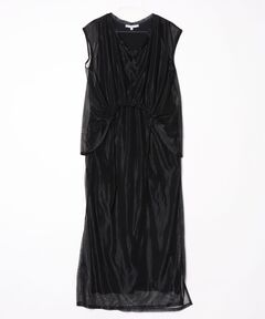 hem sheer pleated dress / ヘムシアープリーツドレス（ワンピース