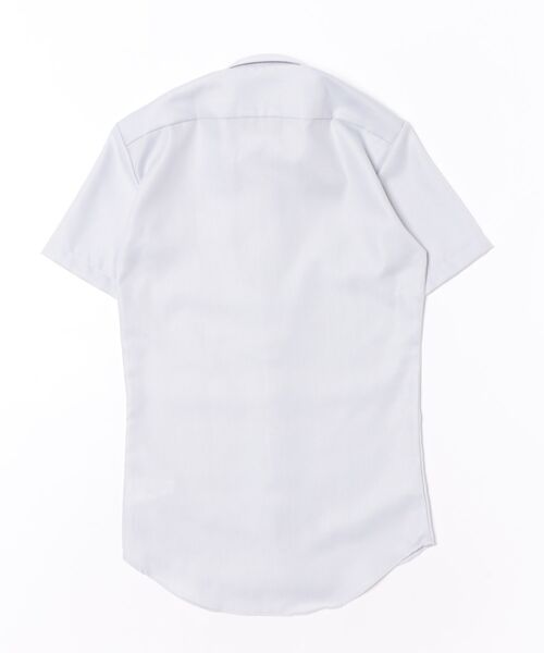 TOKYO SHIRTS(トウキョウシャツ)の「【超形態安定】【接触冷感】形態安定ノンアイロン ドゥエボットーニ 半袖ビジネスワイシャツ(ビジネスシャツ・メンズ・グレー・首回り37cm/首回り39cm/首回り41cm/首回り42cm/首回り43cm)」の7枚目の写真