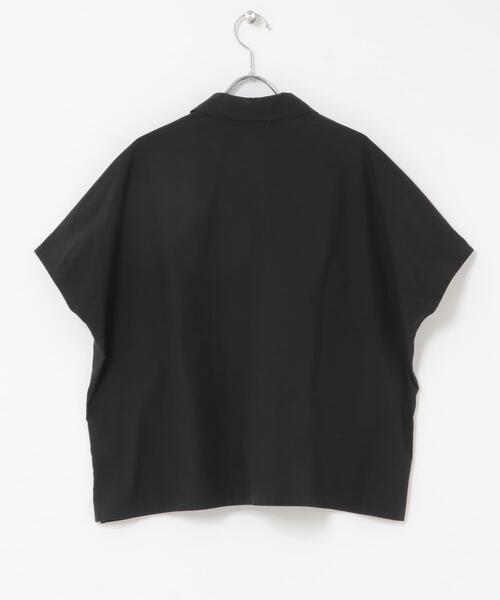 かぐれ(カグレ)の「コットンフレンチスリーブシャツ(シャツ/ブラウス・レディース・ブラウン/ブラック・FREE)」の19枚目の写真
