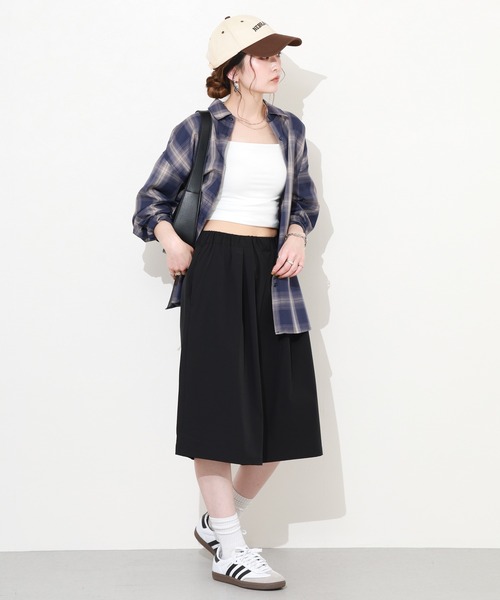 hunch(ハンチ)の「hunch タック入りハーフパンツ(その他パンツ・レディース・ブラウン/カーキ/ブラック・FREE)」の9枚目の写真