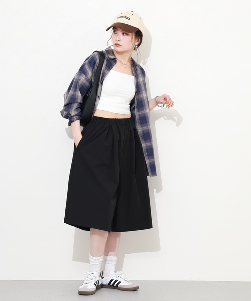 hunch(ハンチ)の「hunch タック入りハーフパンツ(その他パンツ・レディース・ブラウン/カーキ/ブラック・FREE)」の10枚目の写真