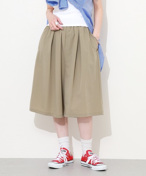 hunch(ハンチ)の「hunch タック入りハーフパンツ(その他パンツ・レディース・ブラウン/カーキ/ブラック・FREE)」の18枚目の写真