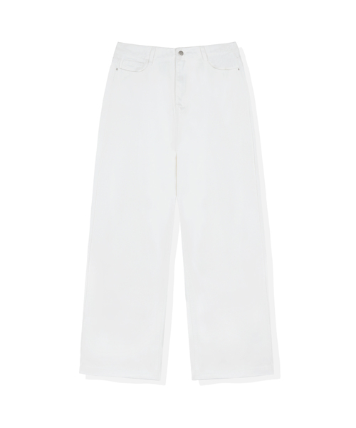 BASIC LABEL（ベーシックラベル）の「Hanson washing wide cotton pants 6 Color [BLBP_4011]（その他パンツ・レディース・オートミール/ブラック/ホワイト/クリーム/ベージュ/ブラウン・X-SMALL/SMALL/MEDIUM/LARGE/X-LARGE）」の2枚目の写真
