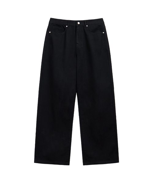 BASIC LABEL（ベーシックラベル）の「Hanson washing wide cotton pants 6 Color [BLBP_4011]（その他パンツ・レディース・オートミール/ブラック/ホワイト/クリーム/ベージュ/ブラウン・X-SMALL/SMALL/MEDIUM/LARGE/X-LARGE）」の3枚目の写真