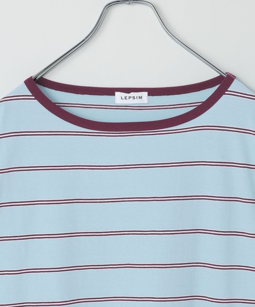 LEPSIM(レプシィム)の「シアーボーダーT 849867(Tシャツ/カットソー・レディース・アイボリー/ライトブルー・FREE)」の13枚目の写真