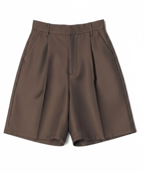 Human 2nd Occasion（ヒューマンセカンドオケージョン）の「ツイルタックハーフパンツ（その他パンツ・レディース・ブラウン・M）」の8枚目の写真