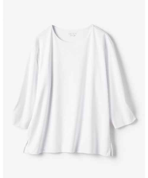 DoCLASSE( ドゥクラッセ)の「コンパクトフォルム/7分袖・DoT(Tシャツ/カットソー・レディース・ホワイト/ブラック/ブルー/ライトグレー・M/LL/L/S)」の8枚目の写真