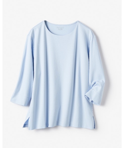 DoCLASSE( ドゥクラッセ)の「コンパクトフォルム/7分袖・DoT(Tシャツ/カットソー・レディース・ホワイト/ブラック/ブルー/ライトグレー・M/LL/L/S)」の14枚目の写真