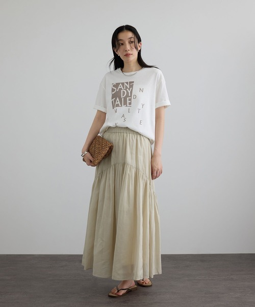 SALON adam et rope'（サロン アダム エ ロペ）の「Sandy TaleグラフィックロゴT（Tシャツ/カットソー・レディース・ブラック/ホワイト系その他/ホワイト・FREE）」の9枚目の写真