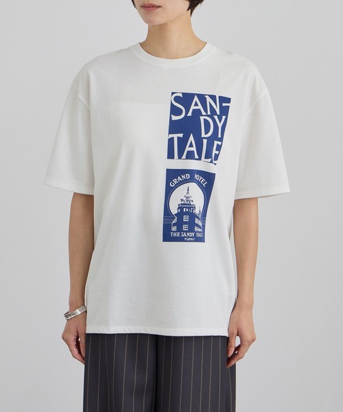 SALON adam et rope'（サロン アダム エ ロペ）の「Sandy TaleグラフィックロゴT（Tシャツ/カットソー・レディース・ブラック/ホワイト系その他/ホワイト・FREE）」の18枚目の写真